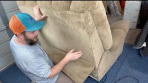take recliner apart
